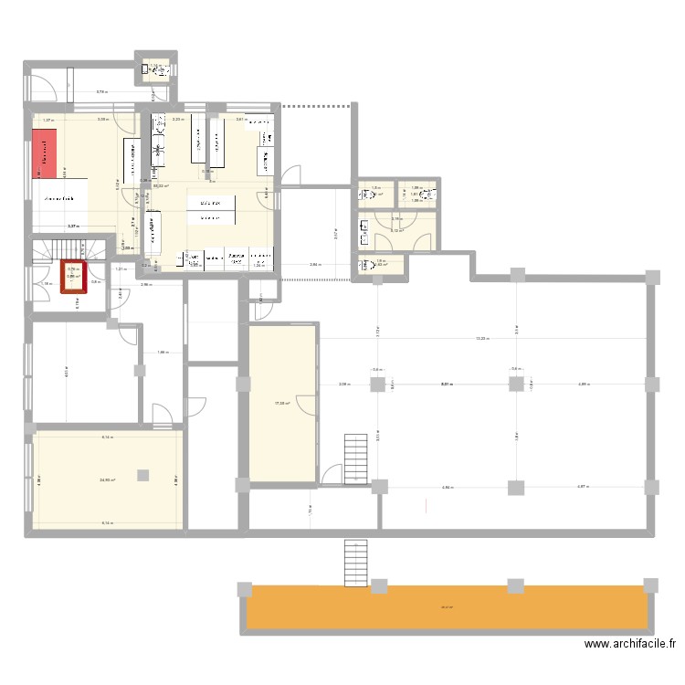 opti new. Plan de 9 pièces et 110 m2