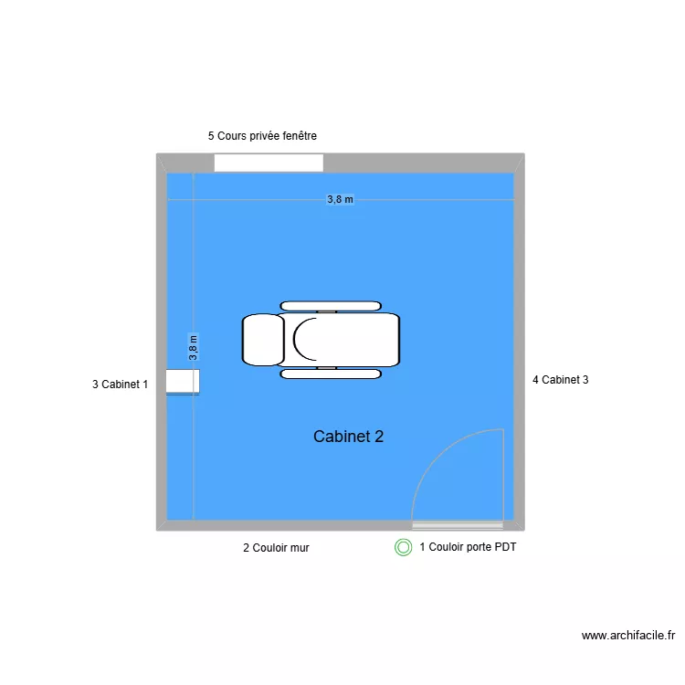 61201 Cabinet 2. Plan de 