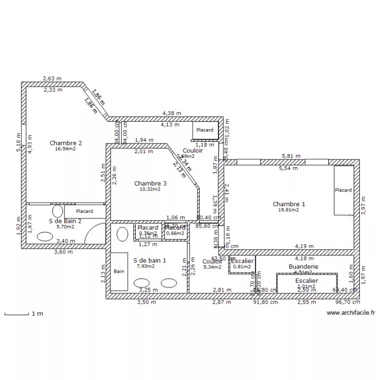 Rez de jardin. Plan de 