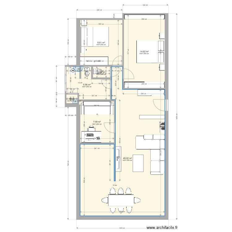 APPARTEMENT NETANYA VERSION 2. Plan de 0 pièce et 0 m2