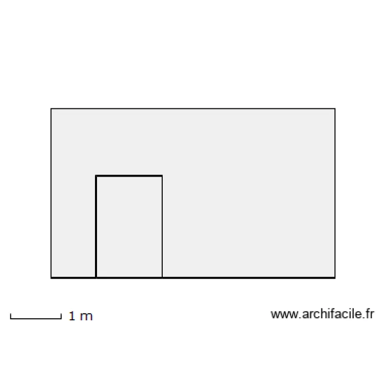 Facade Ouest Garage. Plan de Facade Ouest Garage. Plan de