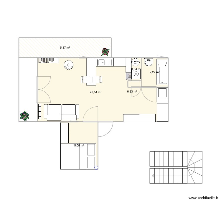 Appart St Nic. Plan de 0 pièce et 0 m2