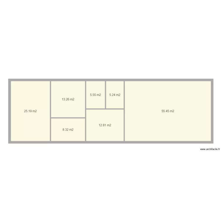 Grange RDC Origine. Plan de 