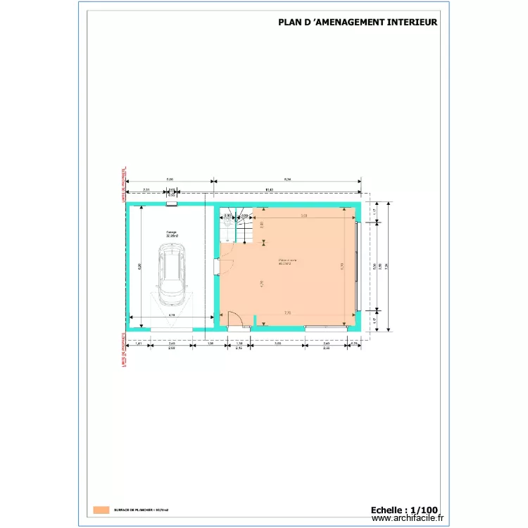 electrique &eacute;tage. Plan de 