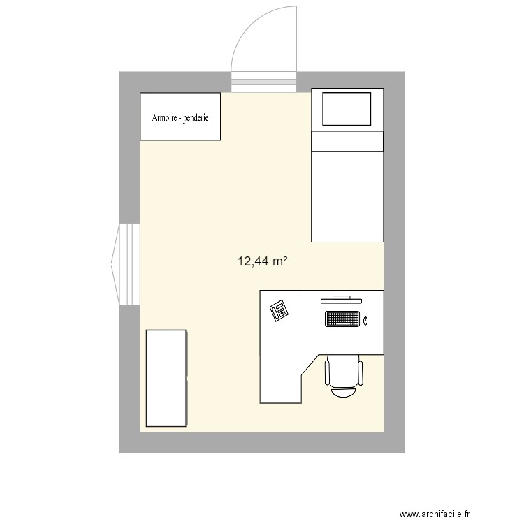 chambre hippolyte. Plan de 0 pièce et 0 m2