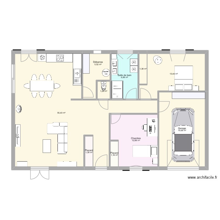 MAISON2. Plan de 10 pièces et 119 m2