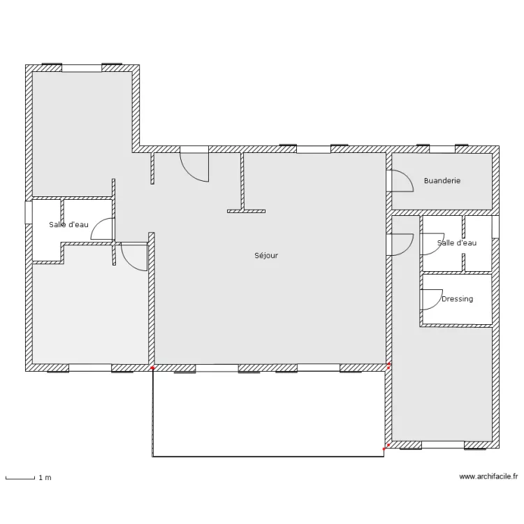 Villa bois 120m2. Plan de 