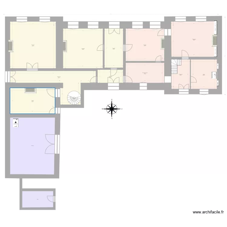 La Clousi&egrave;re RDC2. Plan de 