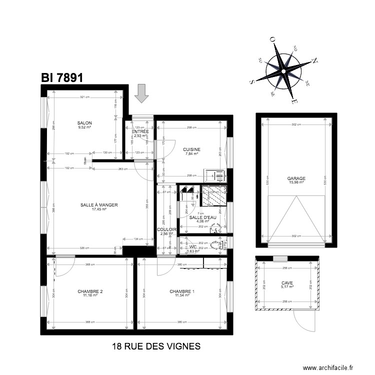 PLANS BI 7891. Plan de 0 pièce et 0 m2
