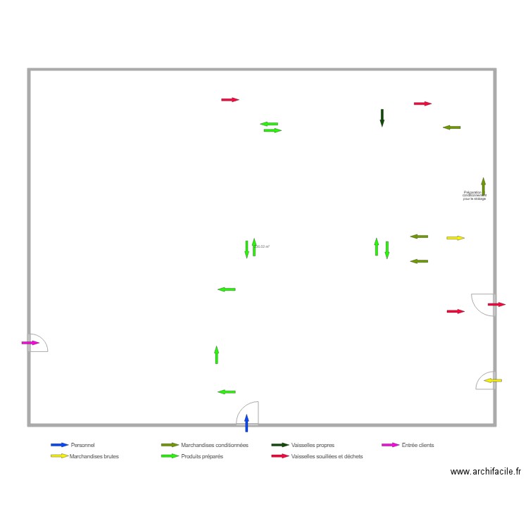 Carcasse restaurant. Plan de 0 pièce et 0 m2