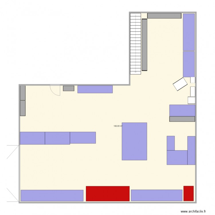 Atelier Ergotech Réorganisation proposée. Plan de 0 pièce et 0 m2