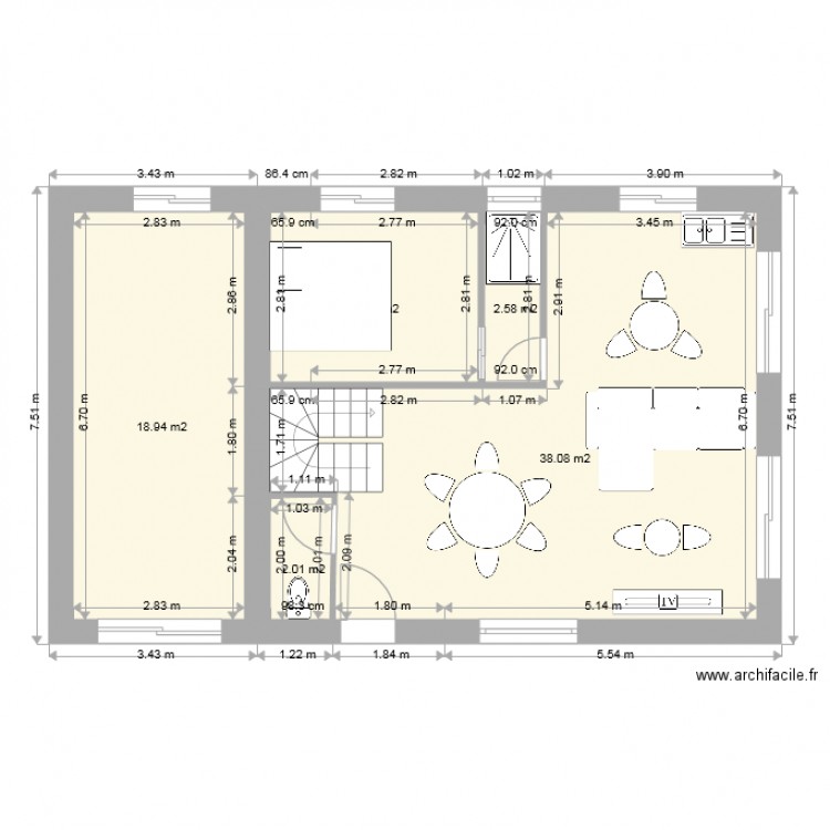 Montgeron RDC. Plan de 0 pièce et 0 m2