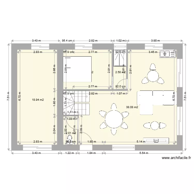 Montgeron RDC. Plan de 