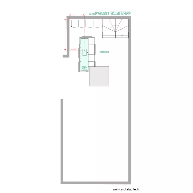 PLAN TECHNIQUE CLEMENT ZONE C HOTTE. Plan de 