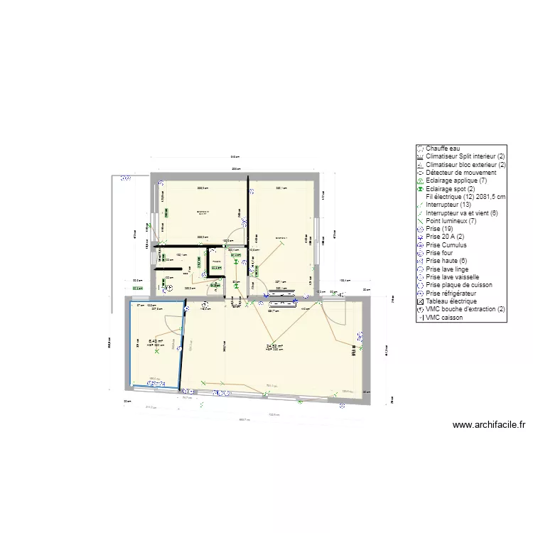 plan chloe mur 90 cuisine. Plan de 