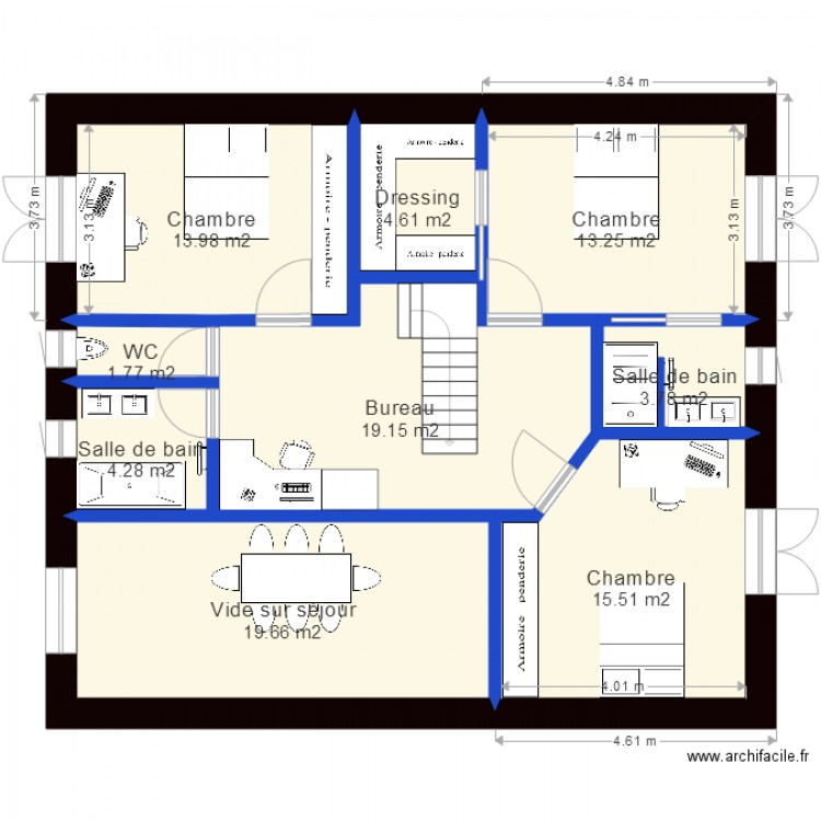 groisy 10 1er étage bis. Plan de 0 pièce et 0 m2