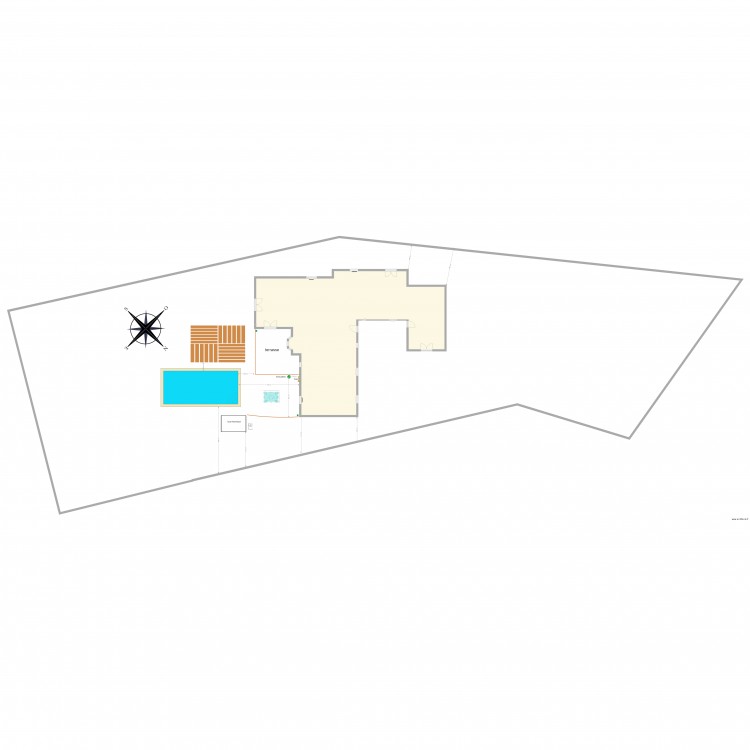 plan implantation piscine. Plan de 0 pièce et 0 m2