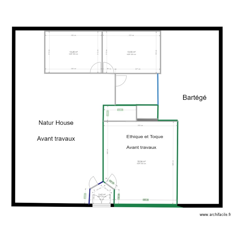 plan  boutique. Plan de 0 pièce et 0 m2