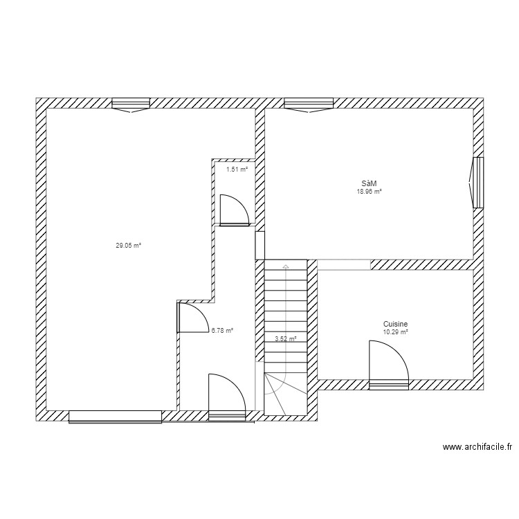 RdC. Plan de 0 pièce et 0 m2