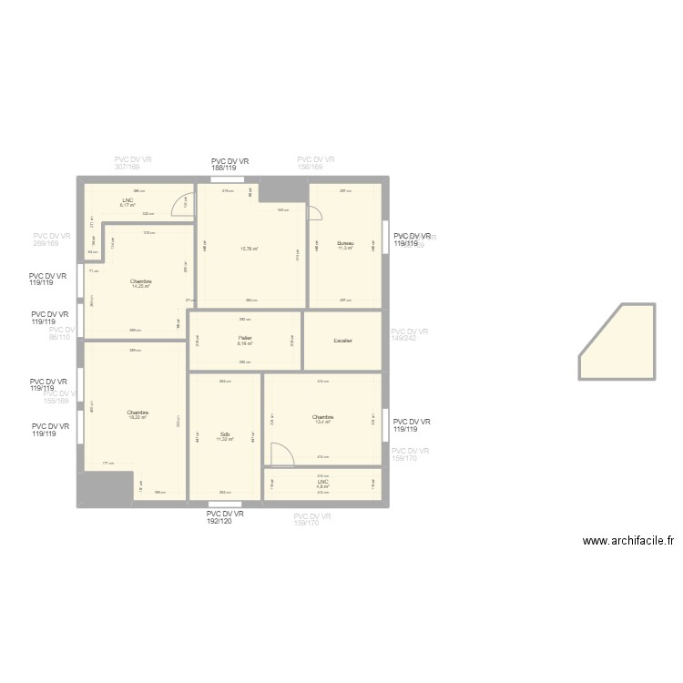 Brochard. Plan de 0 pièce et 0 m2
