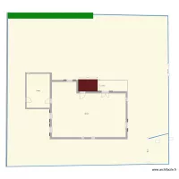 plan maison initial sans cloison ni meubles