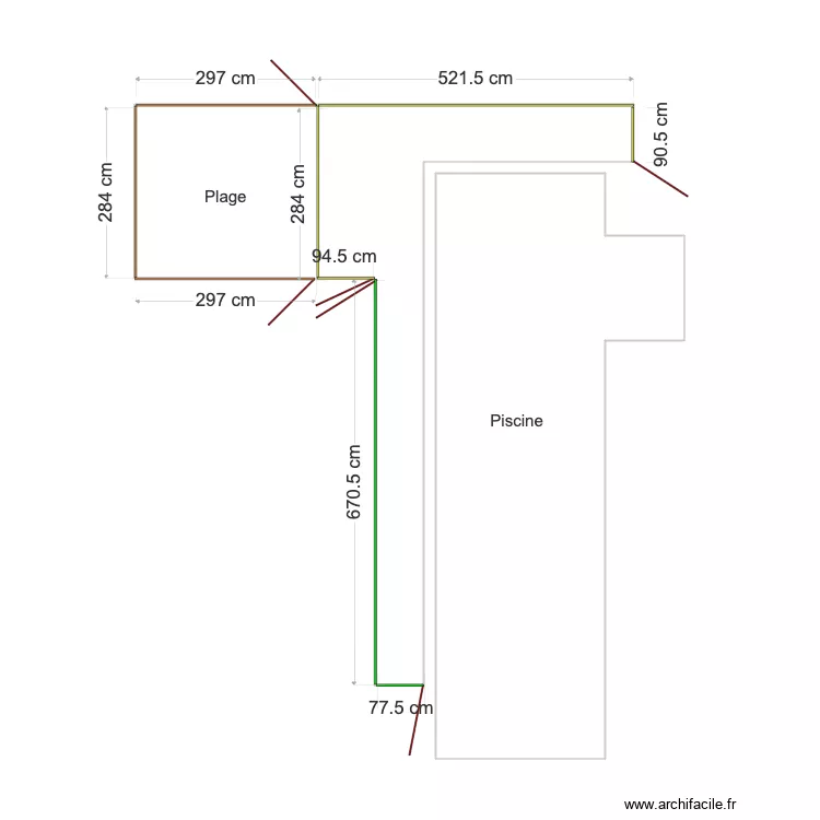 PRD Villa WINGS Cotes Piscine. Plan de 