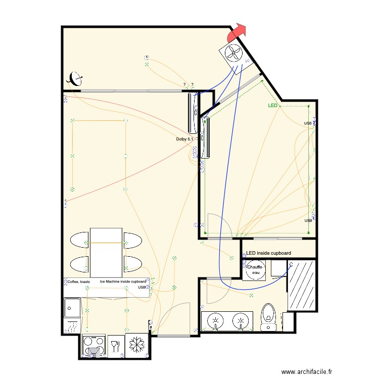 Plan électricité x 2 propre. Plan de 0 pièce et 0 m2