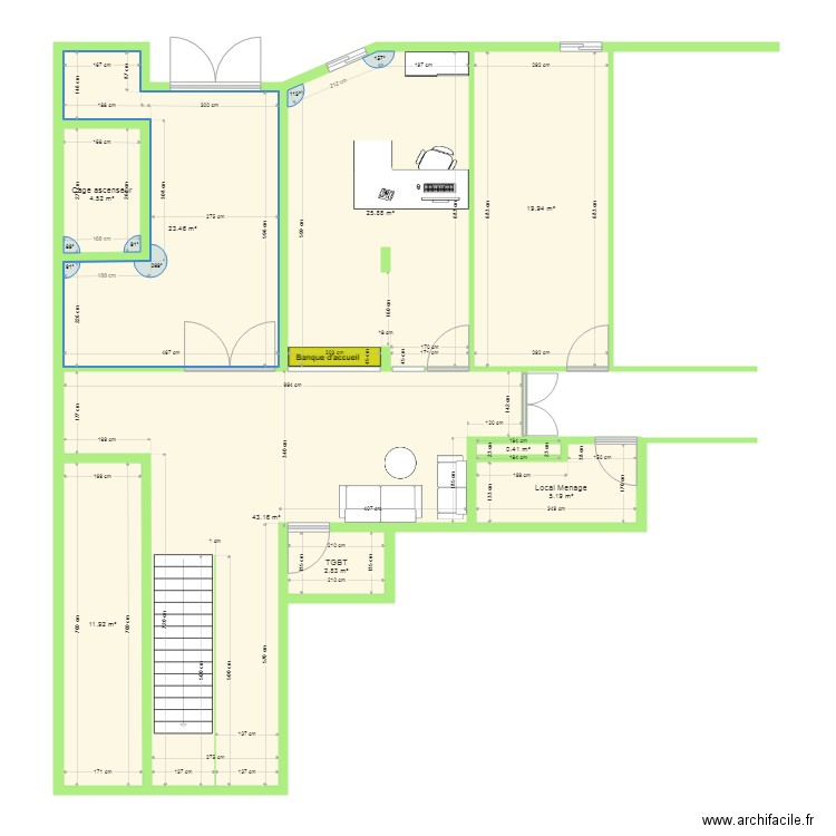 accueil 13M. Plan de 0 pièce et 0 m2