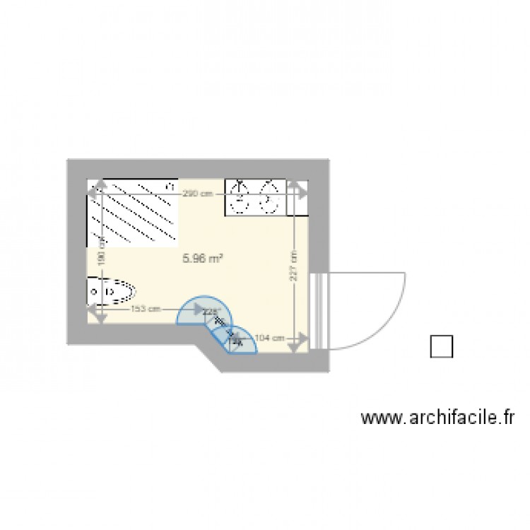 sdb suzanne2. Plan de 0 pièce et 0 m2