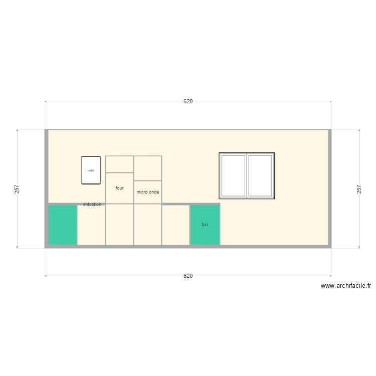 cuicine porte d espagne. Plan de 0 pièce et 0 m2