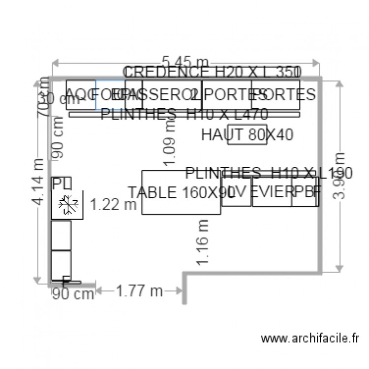 CUISINE DEFINITIVE. Plan de 0 pièce et 0 m2