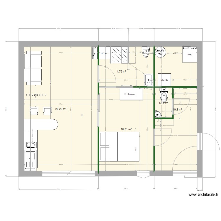 rdc 1 et entrée 5 dec . Plan de 0 pièce et 0 m2