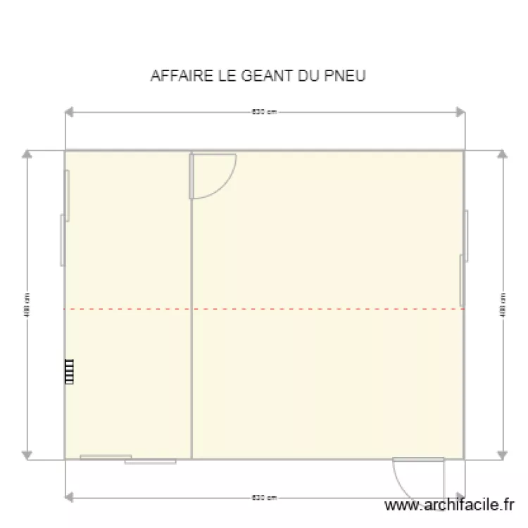 LE GEANT DU PNEU. Plan de 