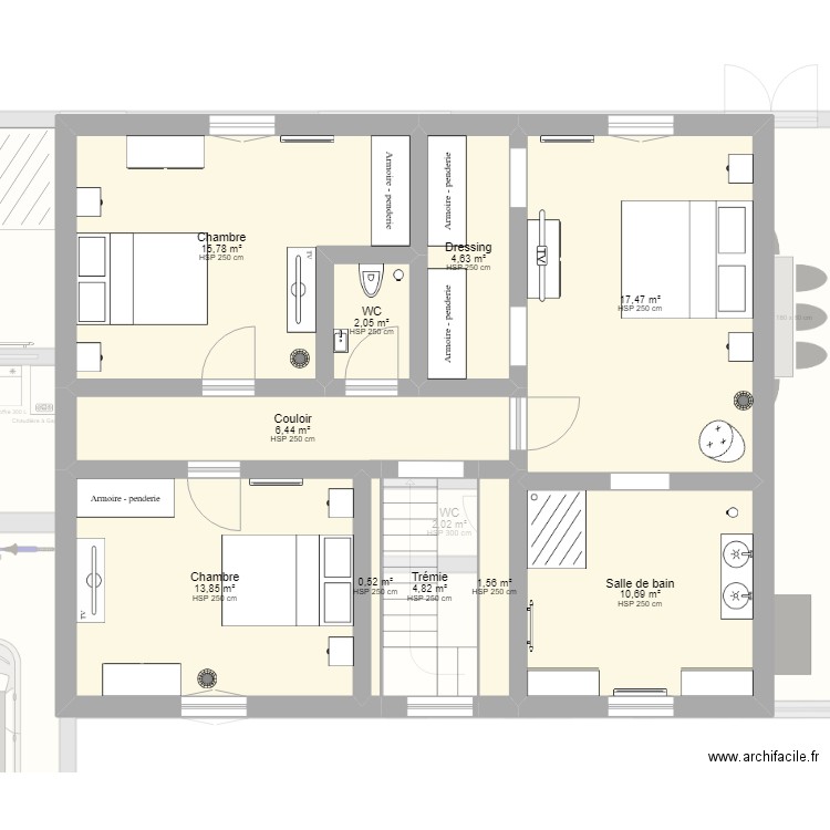maison plan 1.1. Plan de 0 pièce et 0 m2