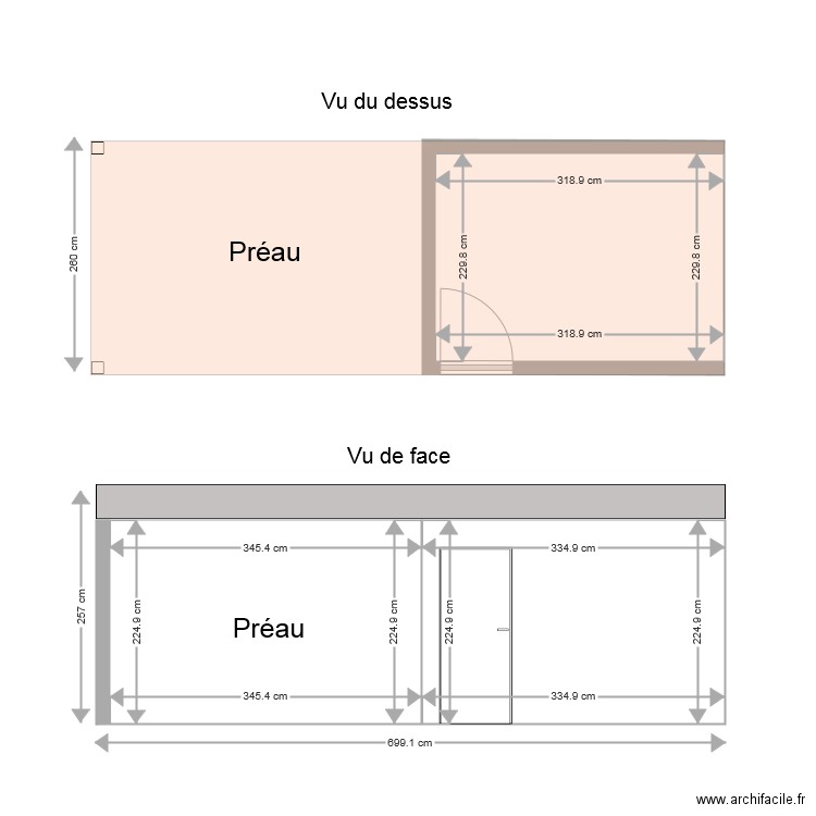 cabanon. Plan de 0 pièce et 0 m2