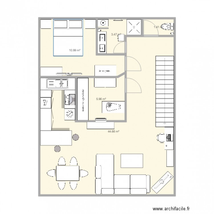 Travaux pour arrivée de Bébé . Plan de 0 pièce et 0 m2