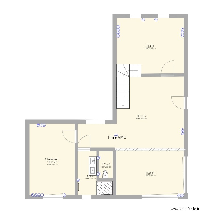 Plan etage prises basse. Plan de 0 pièce et 0 m2