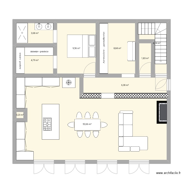 Oinville. Plan de 0 pièce et 0 m2