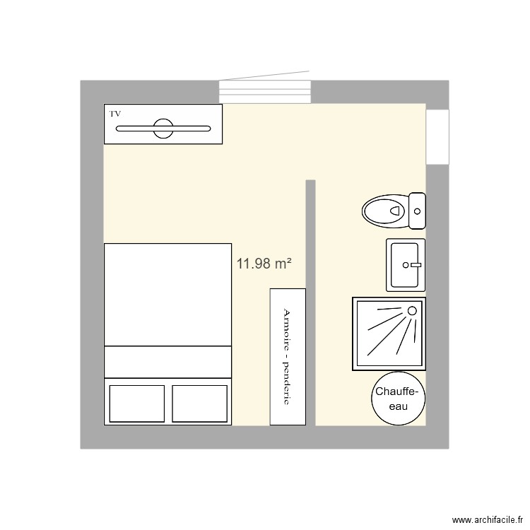 studio garage . Plan de 0 pièce et 0 m2