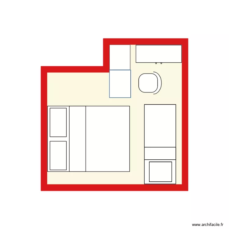 Chambre2. Plan de 