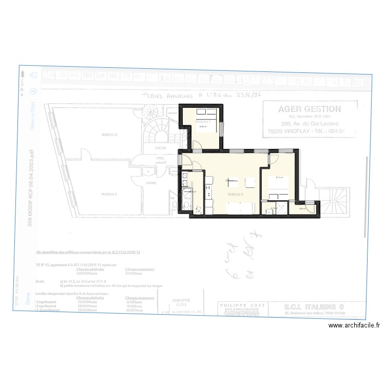 Italiens. Plan de 0 pièce et 0 m2