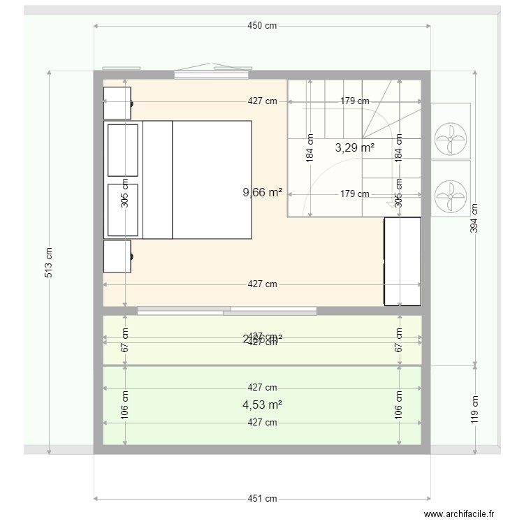 Chalet 2P. Plan de 8 pièces et 78 m2