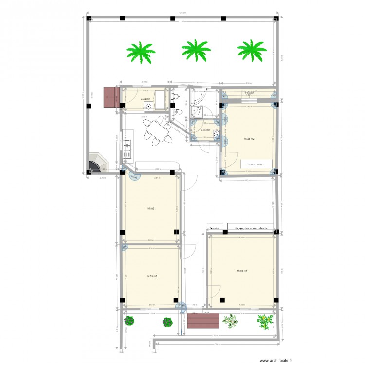 m21. Plan de 0 pièce et 0 m2