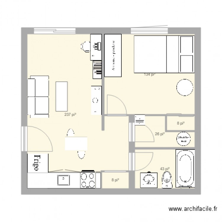 Appartement Isabelle. Plan de 0 pièce et 0 m2