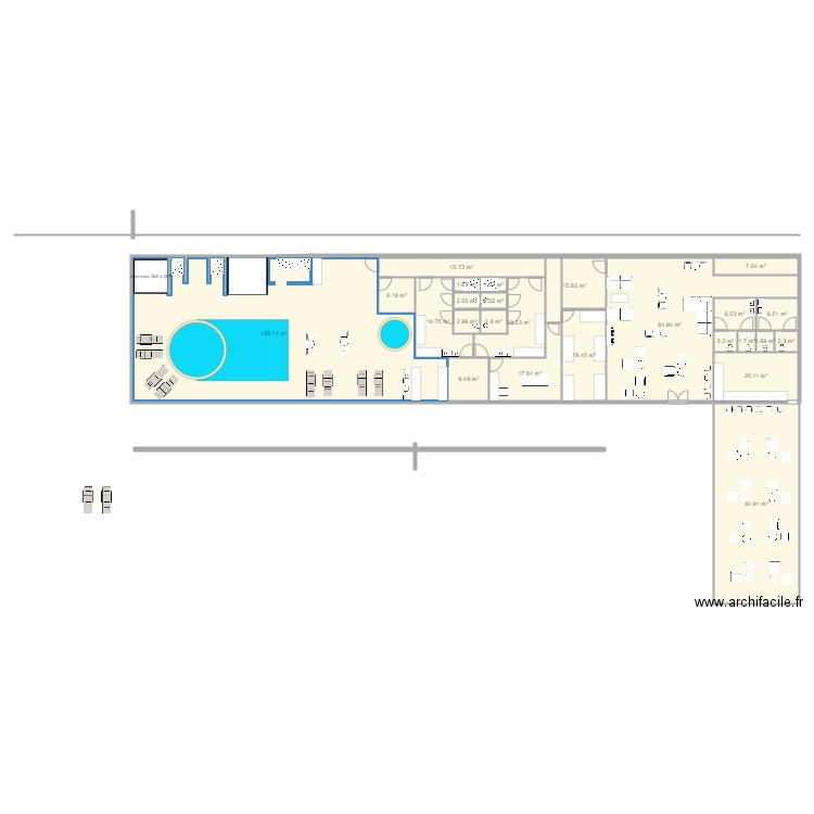 SPA et seminaire V12. Plan de 0 pièce et 0 m2