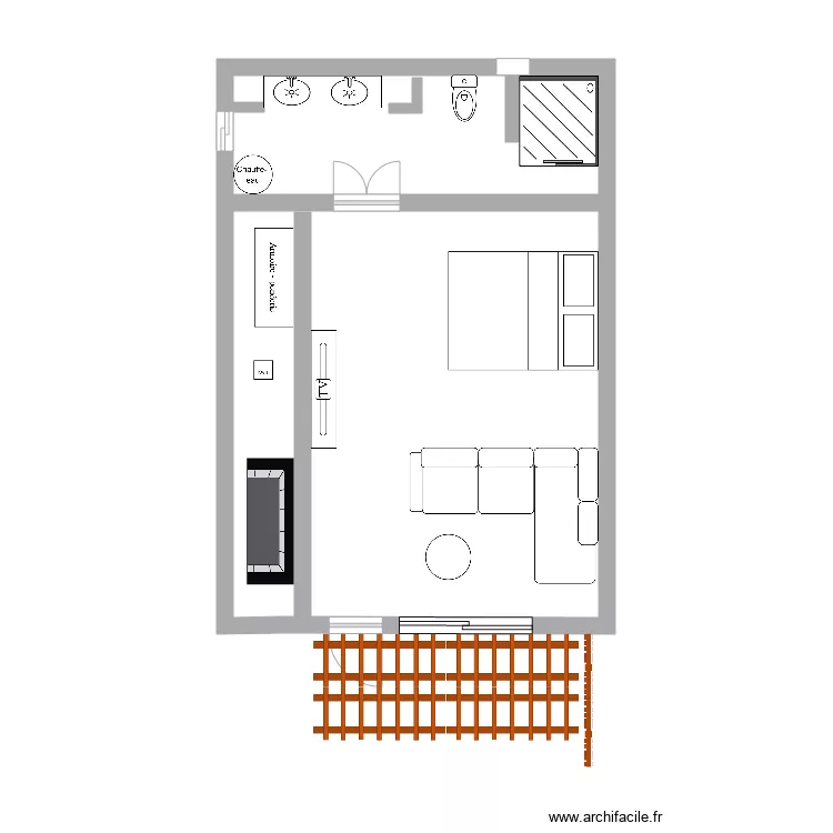  bungalow 850m par 600m soit 800m par 560m lit perpendiculaire news. Plan de 