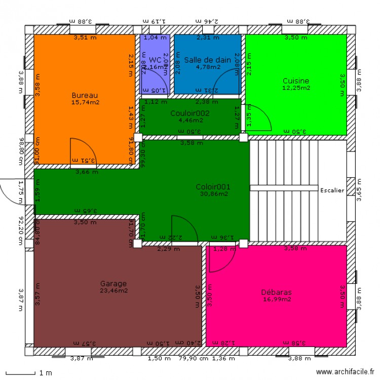 rez-de-chaussée. Plan de 0 pièce et 0 m2