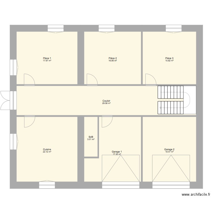 roche. Plan de 0 pièce et 0 m2