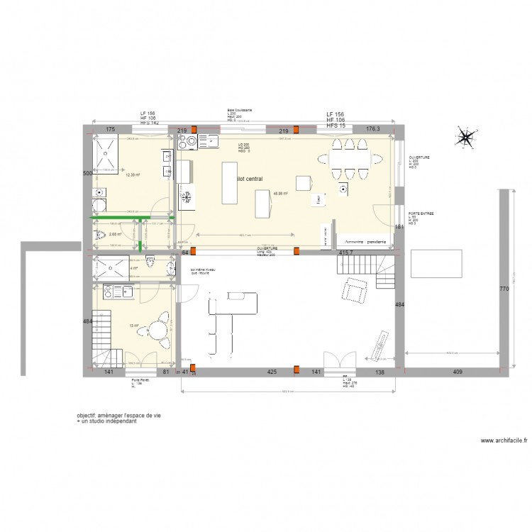 Philippe 2 Ecurie etage  30 oct 12h. Plan de 0 pièce et 0 m2