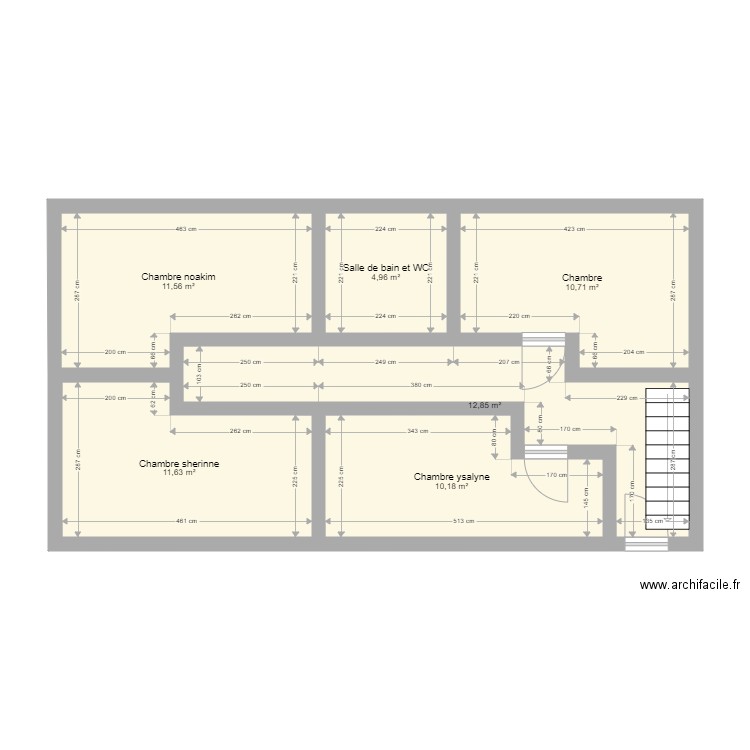 DEMBENI. Plan de 6 pièces et 62 m2